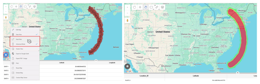 How to create heat maps and choropleth views in BatchGeo
